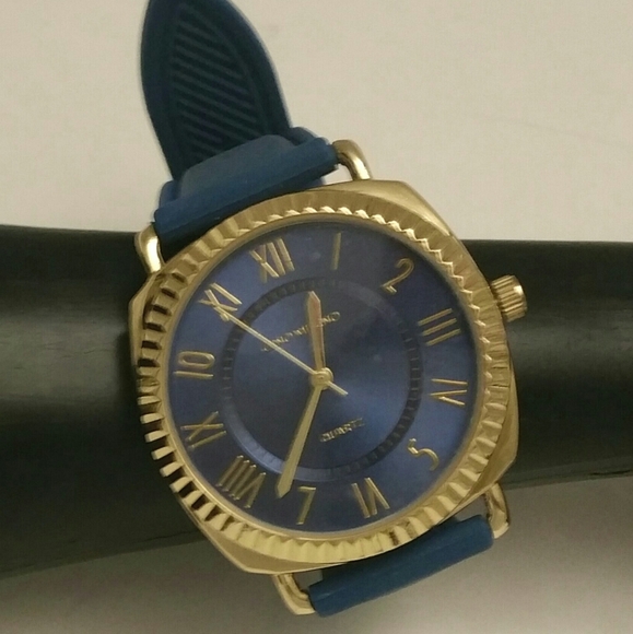 Watch: Blue & Gold Sophisticated Watch - Picture 6 of 6